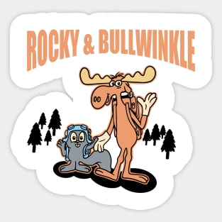 Rocky & BULLWINKLE adventure Sticker